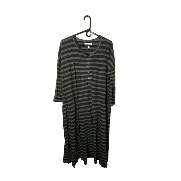white christmas dresses Long Sleeve Ribbed Henley Maxi Dress